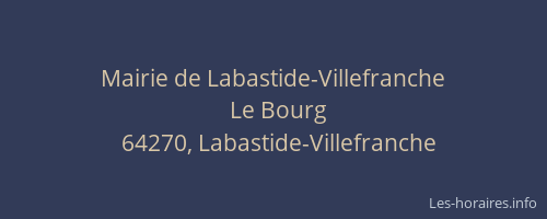 Mairie de Labastide-Villefranche