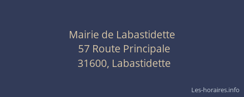 Mairie de Labastidette