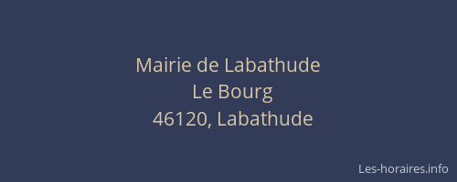 Mairie de Labathude