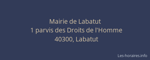 Mairie de Labatut
