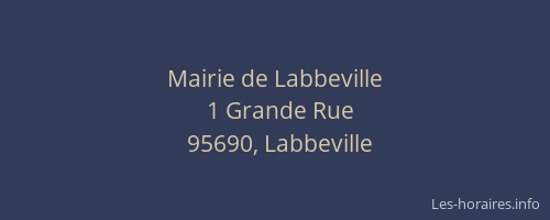 Mairie de Labbeville