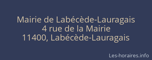 Mairie de Labécède-Lauragais