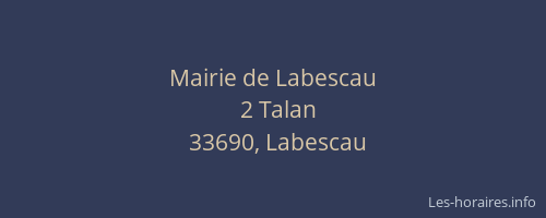 Mairie de Labescau