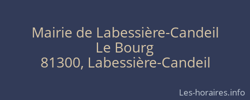Mairie de Labessière-Candeil