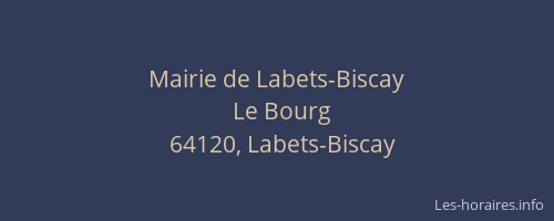 Mairie de Labets-Biscay