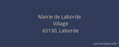 Mairie de Laborde