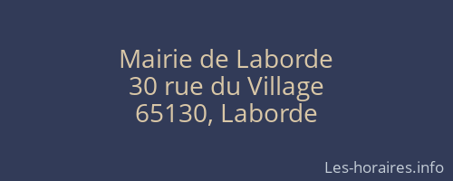 Mairie de Laborde