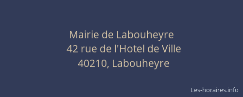 Mairie de Labouheyre