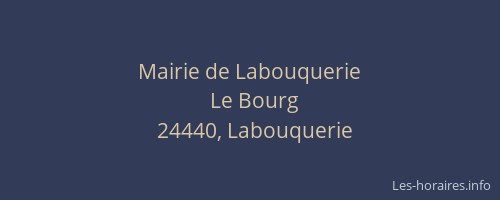 Mairie de Labouquerie