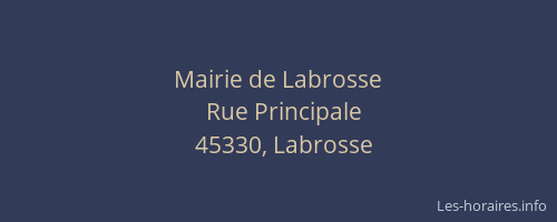 Mairie de Labrosse