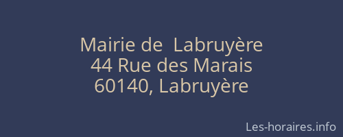 Mairie de  Labruyère