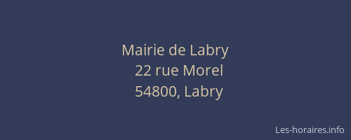 Mairie de Labry