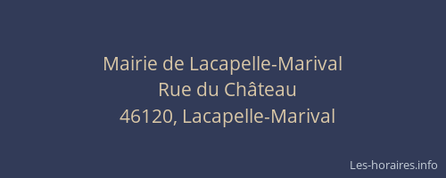 Mairie de Lacapelle-Marival