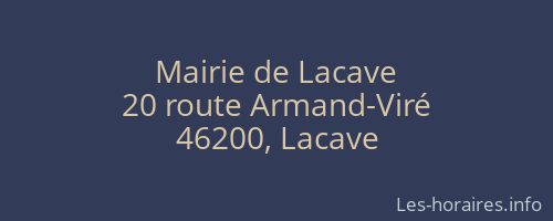 Mairie de Lacave