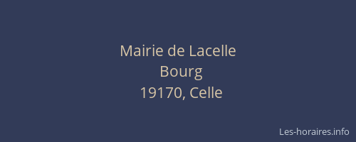 Mairie de Lacelle