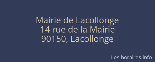 Mairie de Lacollonge