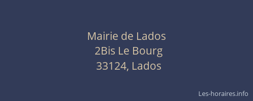 Mairie de Lados