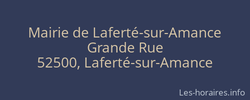 Mairie de Laferté-sur-Amance