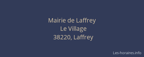 Mairie de Laffrey