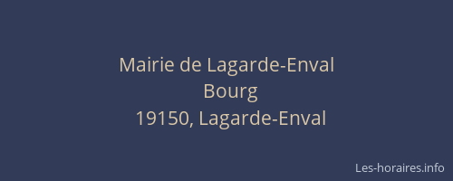 Mairie de Lagarde-Enval
