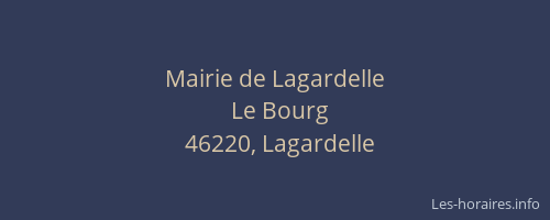Mairie de Lagardelle