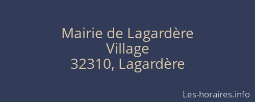 Mairie de Lagardère