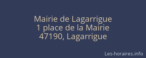 Mairie de Lagarrigue