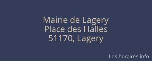 Mairie de Lagery