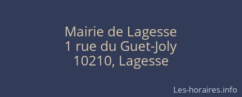 Mairie de Lagesse