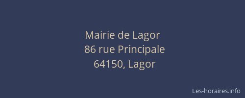 Mairie de Lagor
