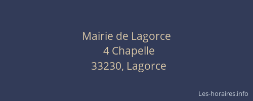 Mairie de Lagorce