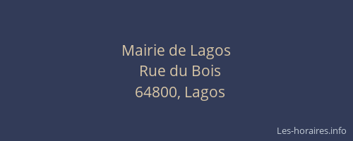 Mairie de Lagos