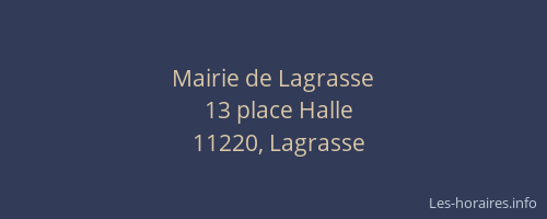Mairie de Lagrasse
