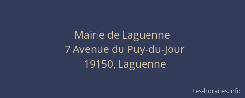 Mairie de Laguenne