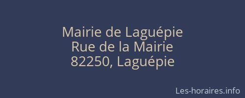 Mairie de Laguépie