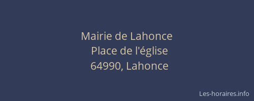 Mairie de Lahonce