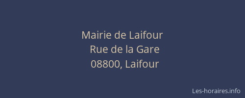 Mairie de Laifour