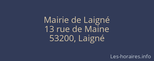 Mairie de Laigné