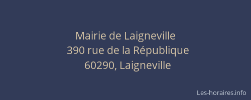 Mairie de Laigneville