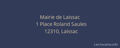 Mairie de Laissac