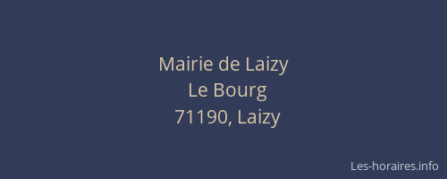 Mairie de Laizy