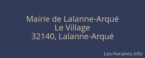 Mairie de Lalanne-Arqué