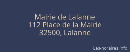 Mairie de Lalanne