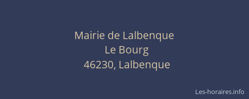 Mairie de Lalbenque