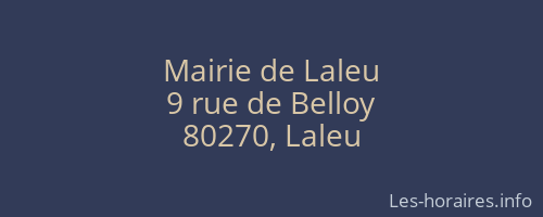 Mairie de Laleu