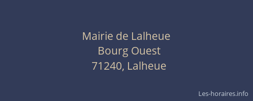 Mairie de Lalheue