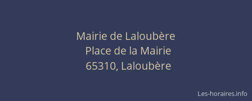 Mairie de Laloubère