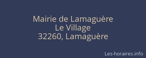 Mairie de Lamaguère