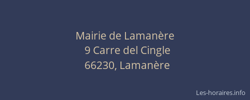 Mairie de Laman&egrave;re