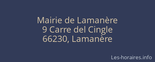 Mairie de Lamanère